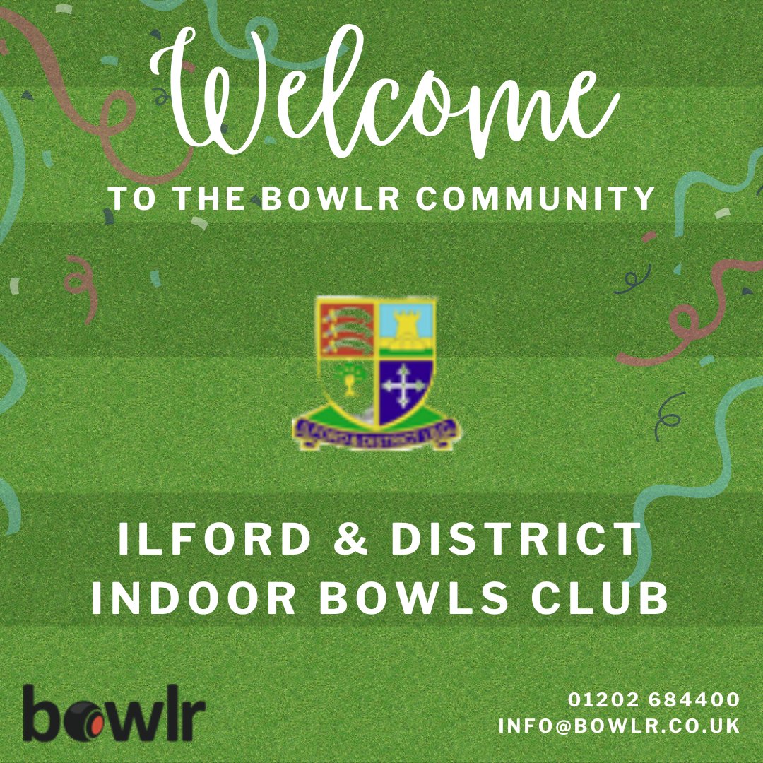 A big Bowlr welcome to Ilford &amp; District Indoor Bowls Club! 👏

They’re now making life easier for members and club admins alike with our smart club management tools. Great to have you on board! 

🌐 bowlr.co.uk

#bowlrcommunity #ilfordbowls #bowlsuk #clubtech