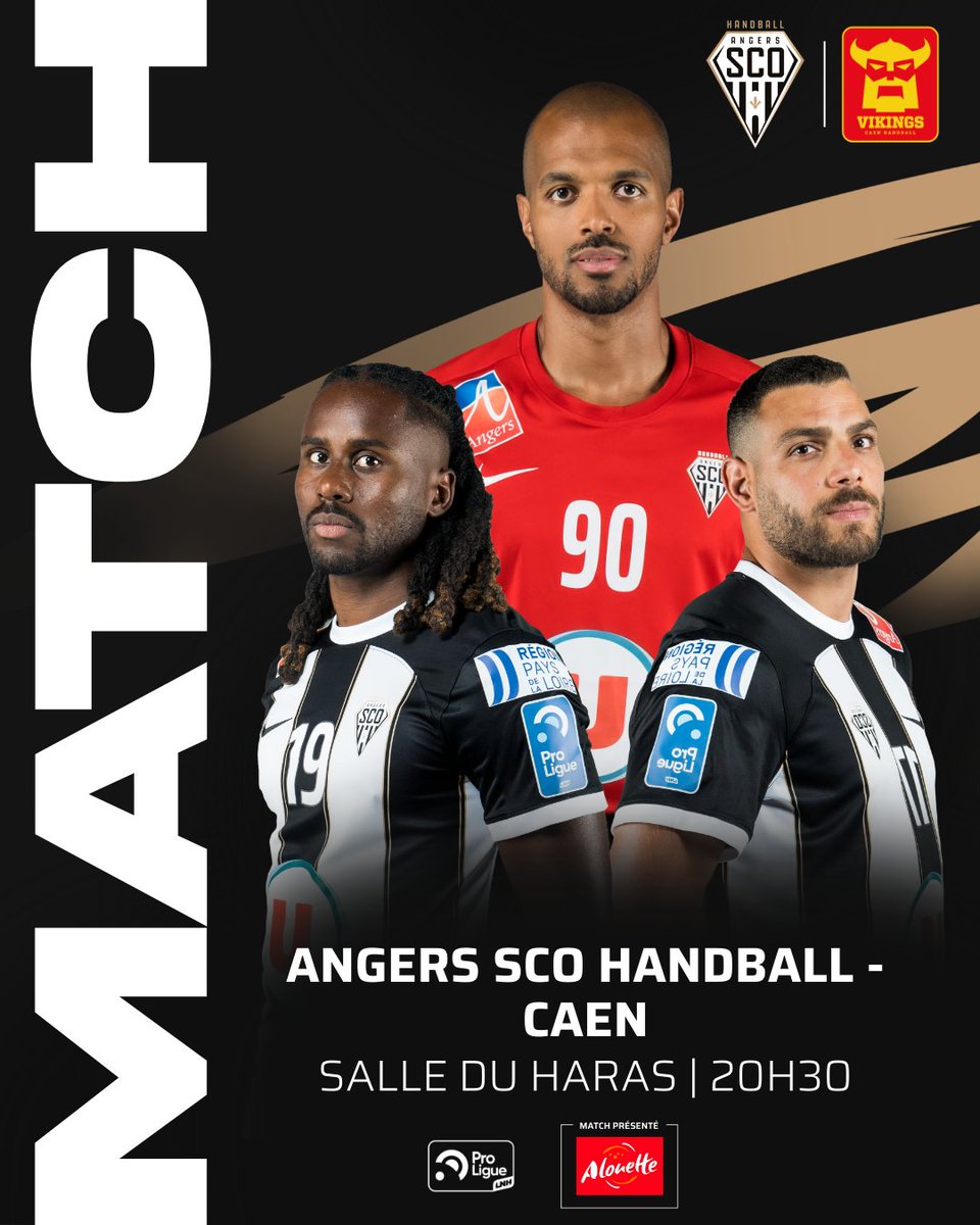 SCOHandball's tweet photo. 𝗚𝗔𝗠𝗘 𝗗𝗔𝗬 ! 🔥
📅 Ce soir - 20h30
🏟️ Salle du Haras
🤾 ANGERS SCO HANDBALL 🆚 Caen
🎟️ : https://t.co/hDgX63YkvJ
#SportAngers #AngersSCO #TeamSCO #LaForceDuSCO #LaDalleAngevine #Proligue #LNH https://t.co/yTrvtelBEL