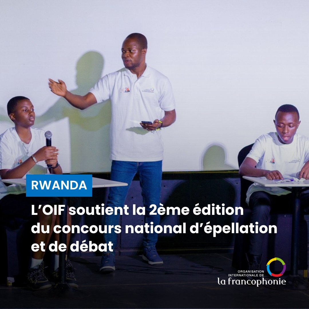 Retour sur les temps forts du concours « Des mots et des arguments en #Francophonie », qui renforce la pratique du français dans les écoles rwandaises.

Soutenu par l’OIF, il est mis en œuvre par les volontaires du programme de mobilité au #Rwanda.

🔗 ow.ly/OXts50VRqYQ