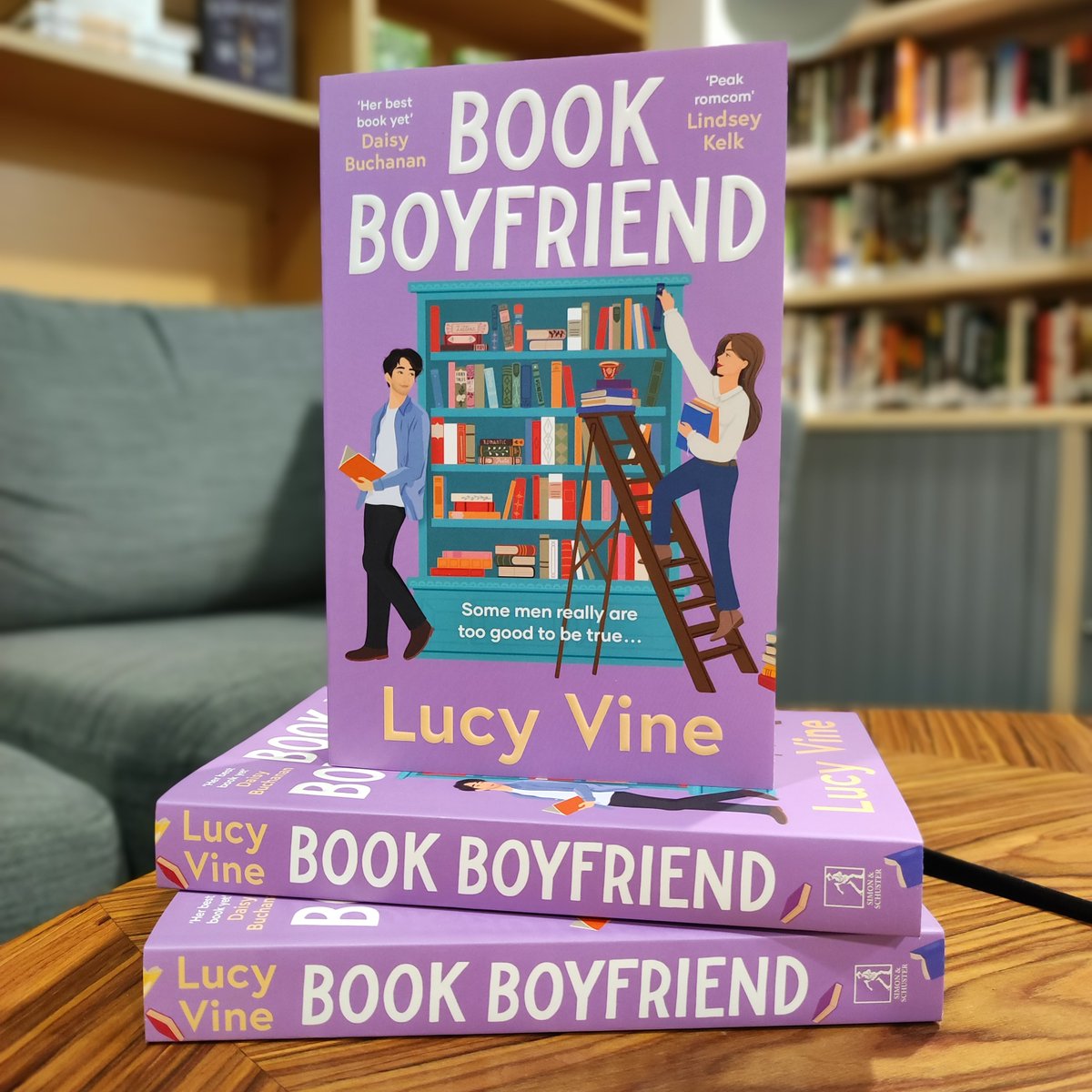 Sara-Jade Virtue (@bookminxsjv) on Twitter photo STUNNING finished copies of our third <a href="/Lecv/">Lucy Vine</a> novel, #BookBoyfriend, have arrived here at <a href="/TeamBATC/">BooksAndTheCity</a> HQ!!
'From belly laughs to heartfelt emotion, this book is absolute peak romcom' LINDSEY KELK
Out in all good #ChooseBookshops 19th June, pre-order now!
simonandschuster.co.uk/books/Book-Boy… STUNNING finished copies of our third <a href="/Lecv/">Lucy Vine</a> novel, #BookBoyfriend, have arrived here at <a href="/TeamBATC/">BooksAndTheCity</a> HQ!!
'From belly laughs to heartfelt emotion, this book is absolute peak romcom' LINDSEY KELK
Out in all good #ChooseBookshops 19th June, pre-order now!
simonandschuster.co.uk/books/Book-Boy…