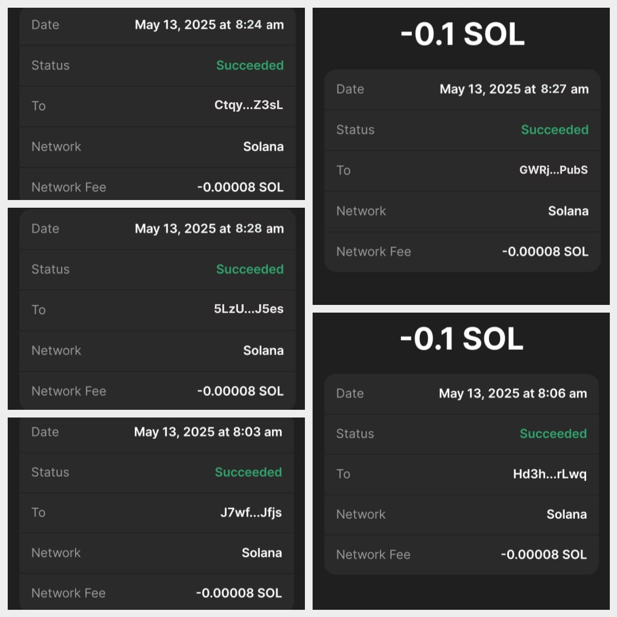 The winner of Giveaway 0.1 $SOL Airdrop 💰💰:

<a href="/PT0033/">PT003⚡️</a> 
<a href="/cryptorie_/">🖤</a> 
<a href="/flyboyxun/">BNBdegen (Mr. X)</a> 
@miamoreva_ 
<a href="/BelloBackup/">Bello (wagmi arc)</a> 

you just bagged some $SOL🔥 

Follow @mempro_  and we’ll give more drops for you 🚀

#MProListing #CryptoCountdown #Web3 #MPRO #Solana #SolanaLaunch #solanamemecoin