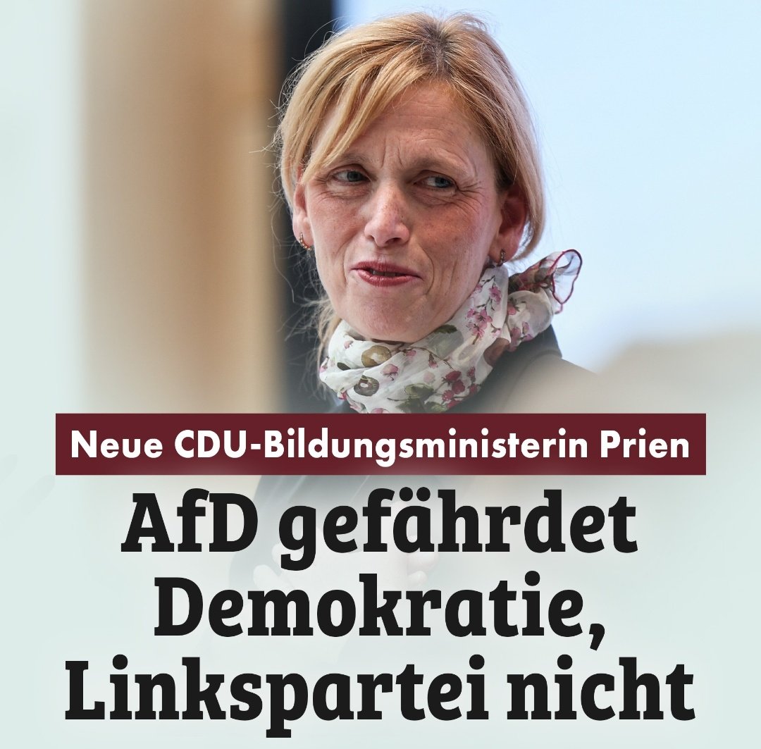 Und sowas schimpft sich Bildungsministerin.