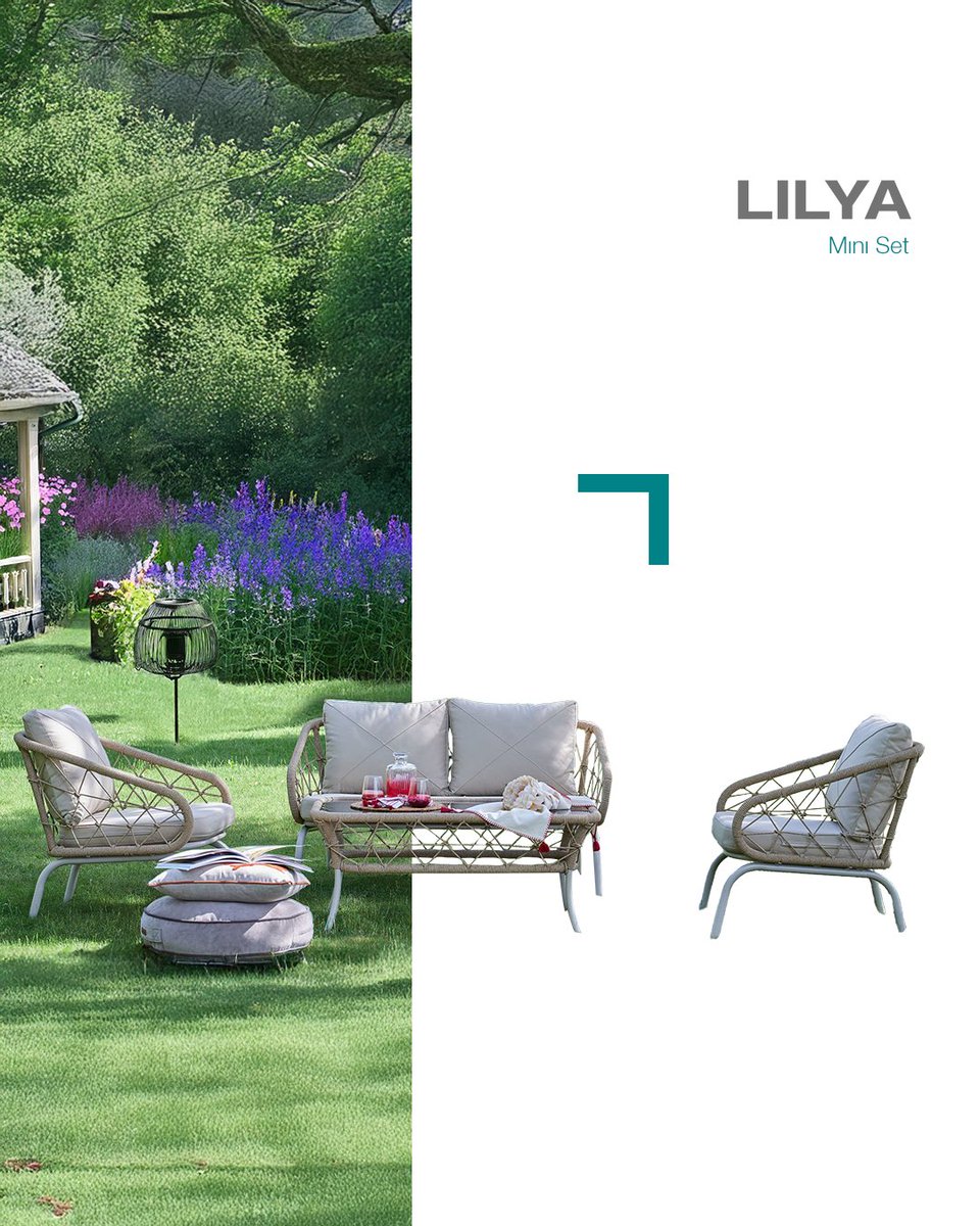 Compact. Cool. Contemporary.

Perfect for patios and small terraces, Lilya delivers UV-resistant comfort in a handcrafted design that’s big on style. 

#Bellona #BellonaGlobal #BellonaFurniture #Lilya #MiniSet #GardenFurniture