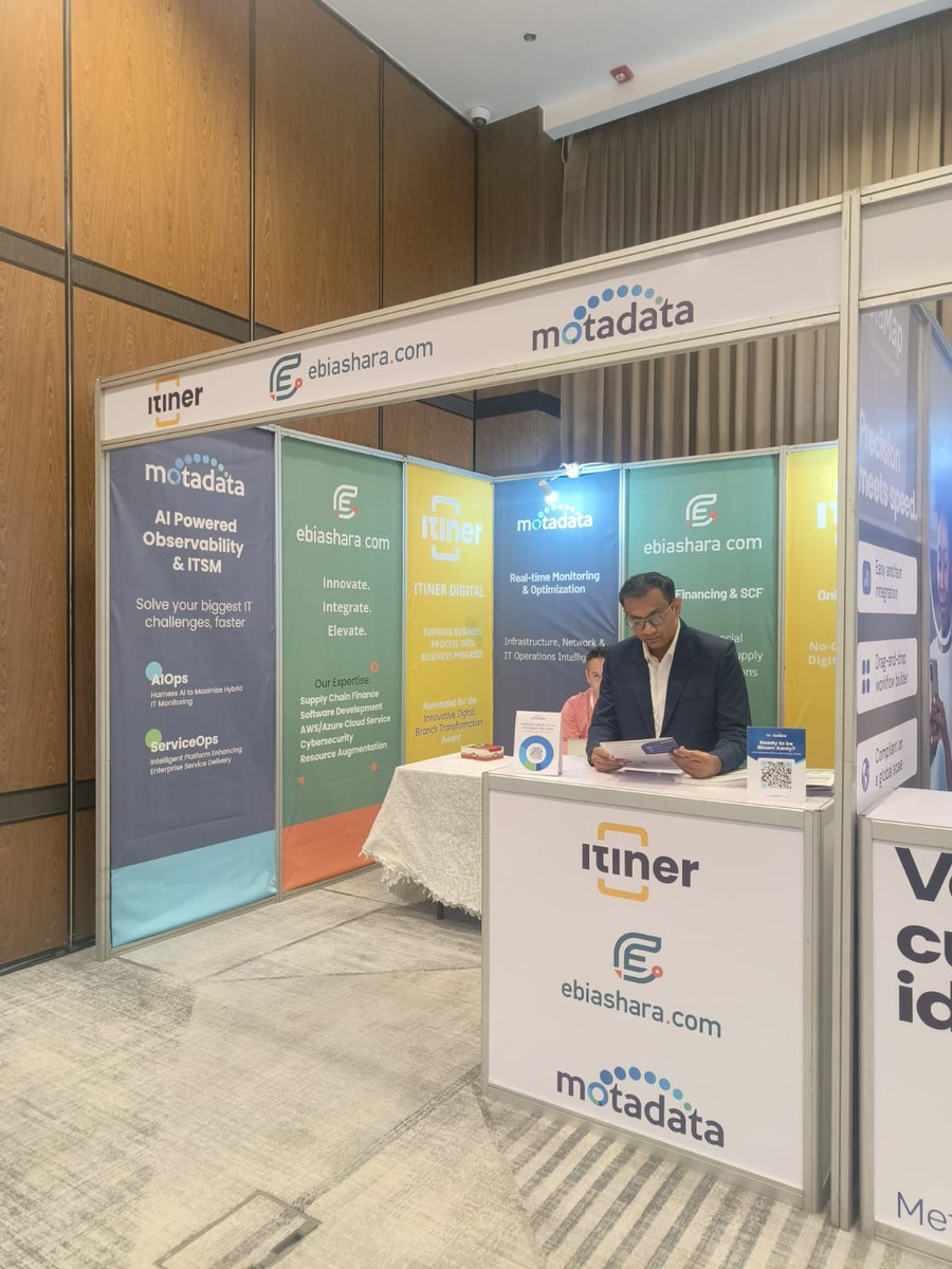 MotadataSystems's tweet image. Day 1 at the Africa Bank 4.0 Summit is a powerful start.

Meet us at 𝐁𝐨𝐨𝐭𝐡 𝟏 to explore how we empower banks with AI-driven IT operations.

#africabanksummit #bankingtransformation #unifiedobservability #aiinbanking #eventday #nairboi2025
