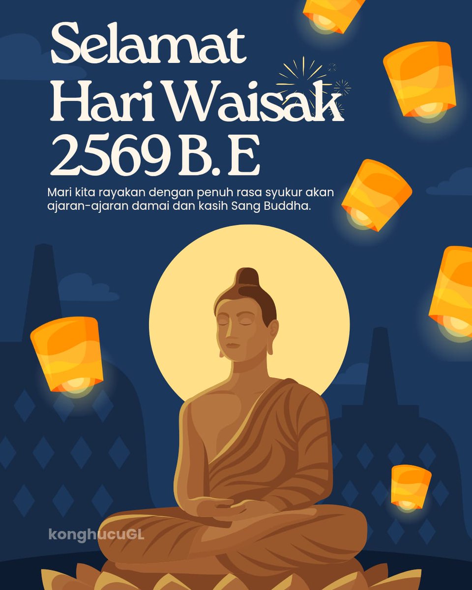 Koh Garis Lucu (@konghucugl) on Twitter photo Selamat Hari Raya Waisak 2569 BE
Semoga semua makhluk berbahagia...
Cc om budd <a href="/BuddhisGL/">Buddhis Garis Lucu (centang biru)</a>
Maaf telat krn manusia tempatnya salah dan telat 😇😇😇 Selamat Hari Raya Waisak 2569 BE
Semoga semua makhluk berbahagia...
Cc om budd <a href="/BuddhisGL/">Buddhis Garis Lucu (centang biru)</a>
Maaf telat krn manusia tempatnya salah dan telat 😇😇😇
