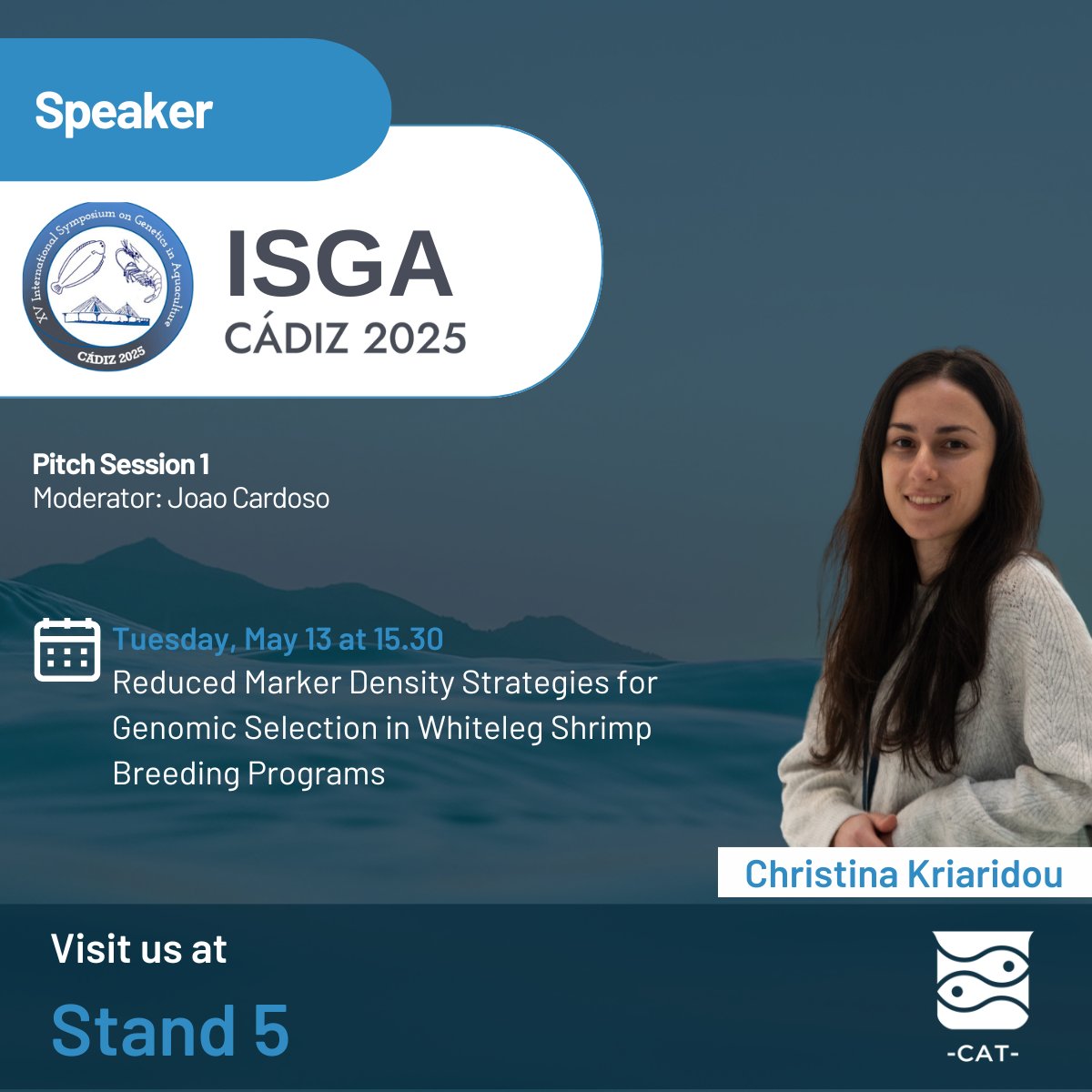 #ISGA XV is underway. Join our first talk. 
Not in Cádiz? Contact us for the results of this study 👉 hubs.la/Q03m9bC70
#Genomics #Aquaculture #GeneticGain #Imputation #BreedingInnovation