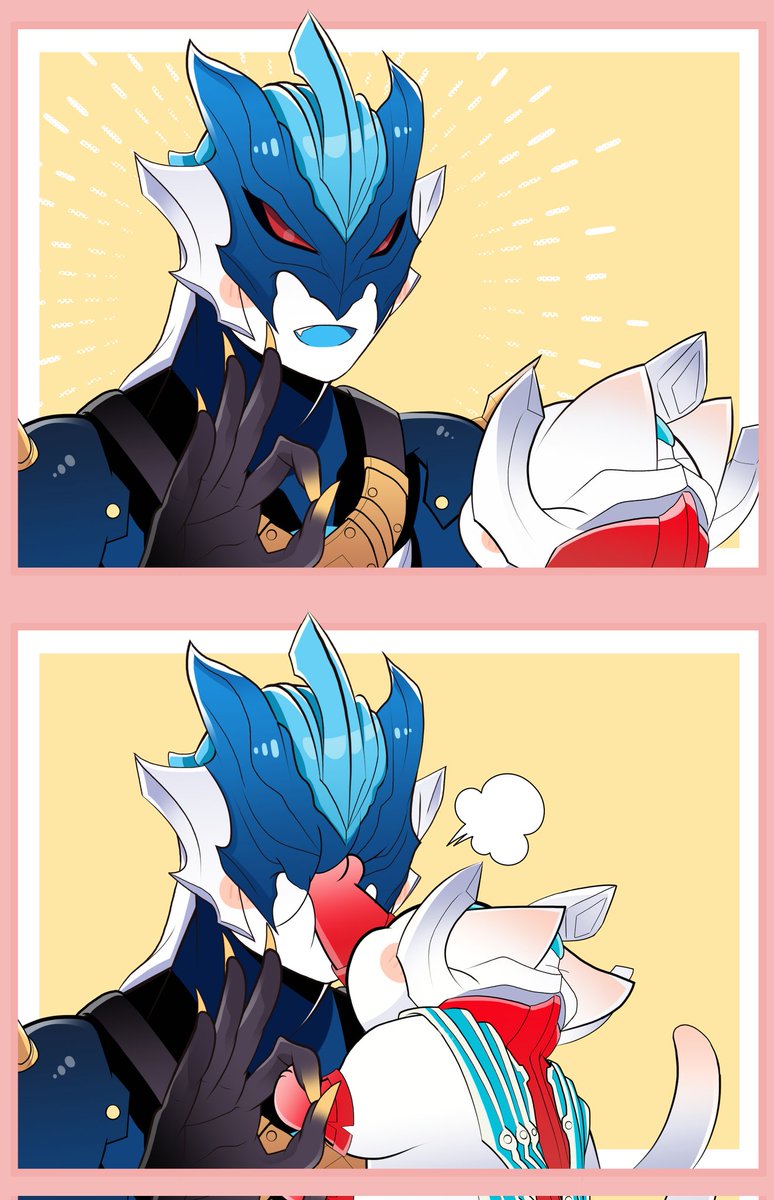 さわるな!! 💢
#ウルトラマントレギア
#ウルトラマンタイガ