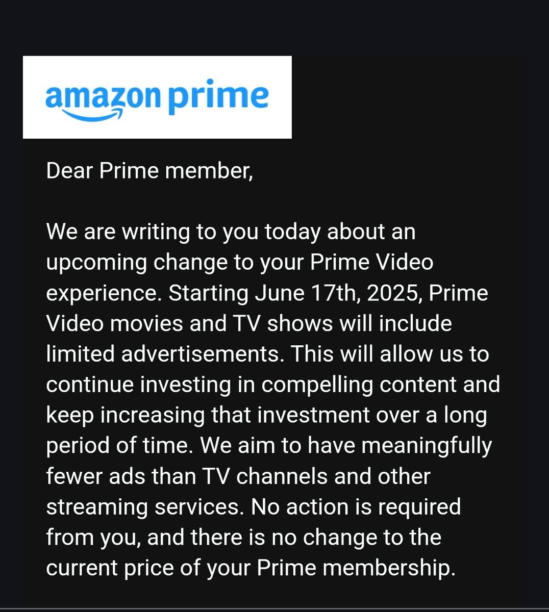 Amazon Prime Video will now include Ads while watching movies or TV shows from 17th June 2025 !

Ad-free plan Will Now be an Add-on for ₹699 year or ₹129 month !

What Do You Think?