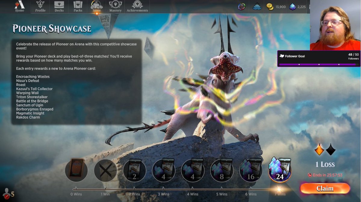 MagicRareBob's tweet image. Took down the Pioneer Challenge last night - seems standard decks work there as well - Omni combo rules - YouTube video coming soon