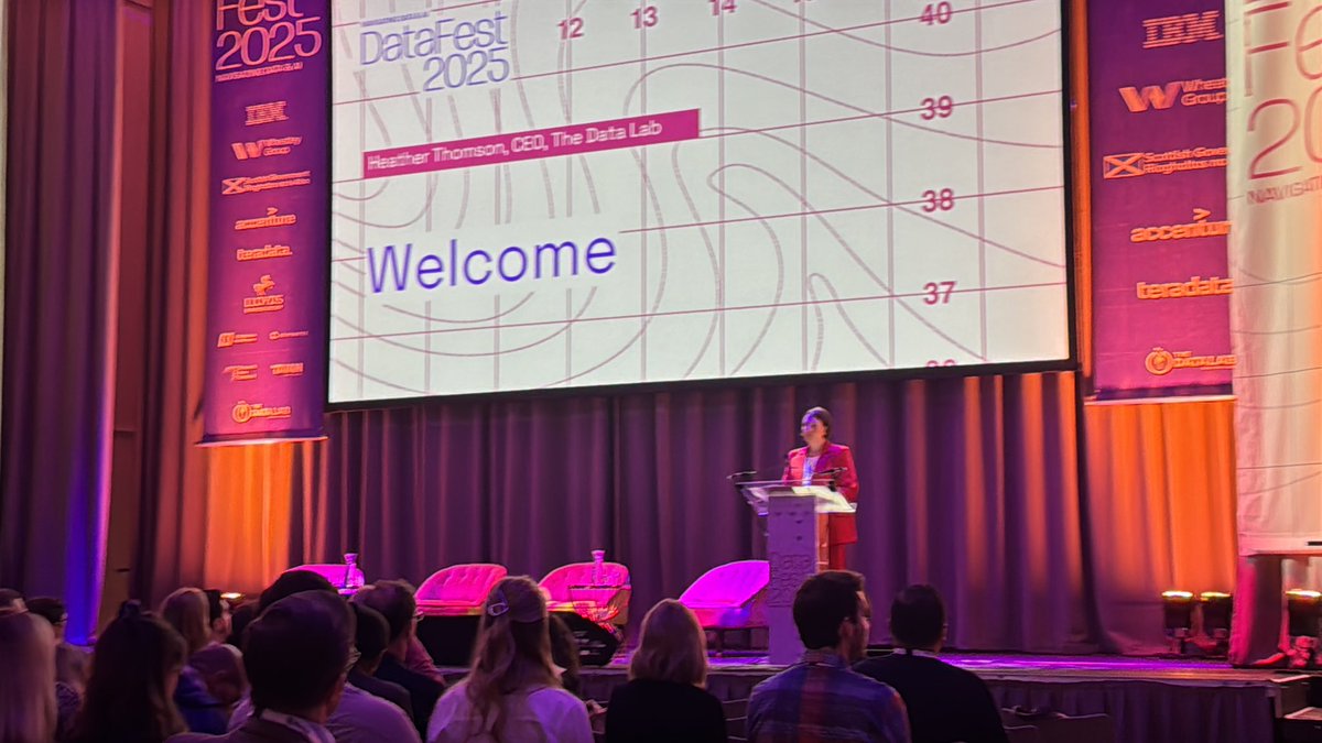 Futurescot (@futurescot_news) on Twitter photo We are at DataFest 2025! Heather Thomson, CEO of <a href="/DataLabScotland/">The Data Lab</a> opens the conference with news of a new data and AI skills framework to support business and communities to up-skill in data and AI
ā¬ļø We are at DataFest 2025! Heather Thomson, CEO of <a href="/DataLabScotland/">The Data Lab</a> opens the conference with news of a new data and AI skills framework to support business and communities to up-skill in data and AI
ā¬ļø