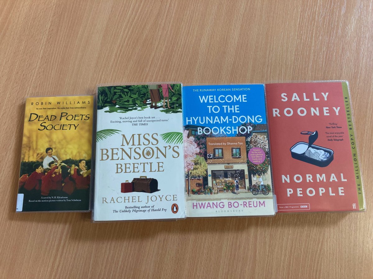 A couple of new Senior Fiction books added to stock. Joyce &amp; Bo-Reum's books were read by Y.A. Book Club, thoroughly enjoyed &amp; come highly recommended 😍 <a href="/Lornshill/">Lornshill Academy</a> <a href="/scottishbktrust/">Scottish Book Trust</a> #LornshillReads #ReadingSchoolsLornshill