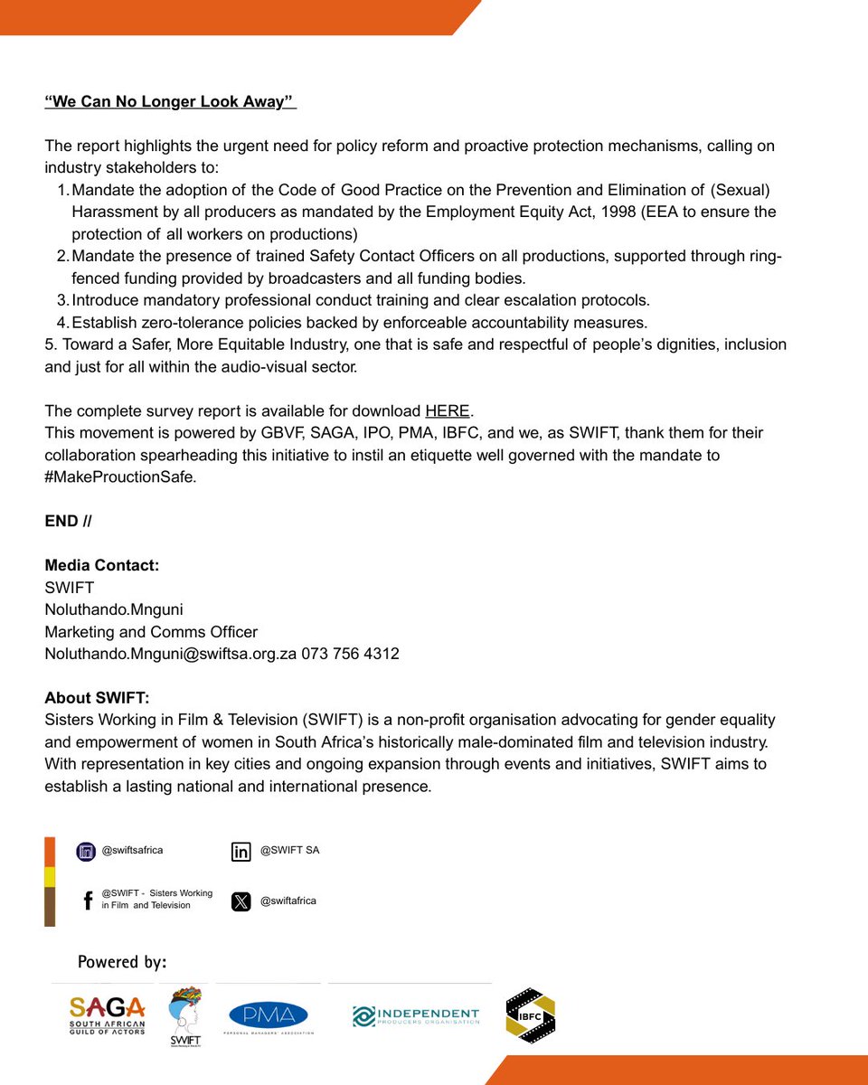 [Sexual Harassment Survey Results: 2018 to 2024] Have conditions in the industry improved? 

Stay tuned as we roll out a weekly summary of the report, breaking down the key insights and next steps in creating safer and sexual harassment free work environment for all.