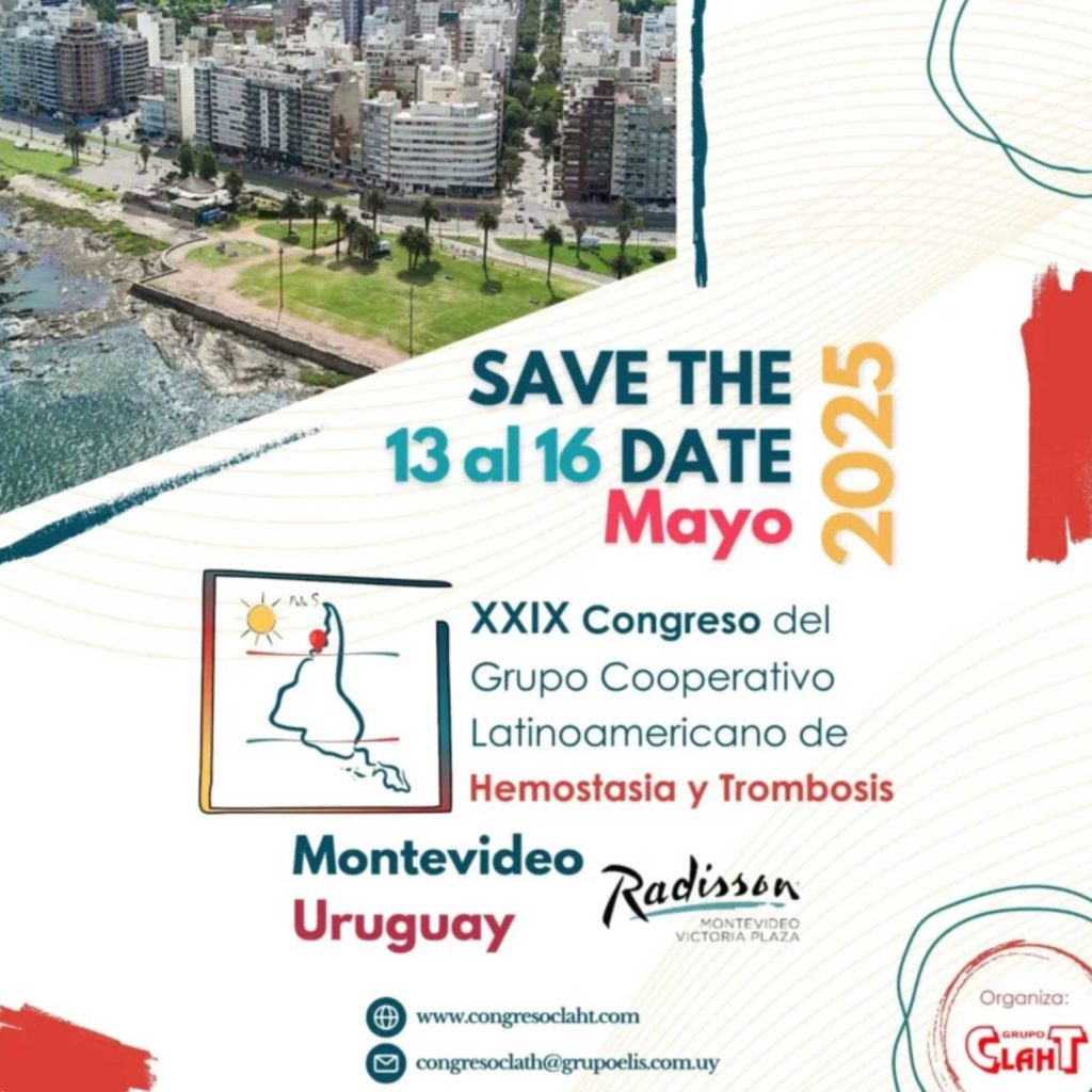 SETH__Oficial's tweet photo. ¡Hoy Comienza el Congreso #CLAHT2025 en Montevideo, Uruguay! Un congreso internacional para compartir ciencia, experiencia y futuro en #trombosis y #hemostasia.
La #SETH participa como entidad coorganizadora, reafirmando su compromiso con el avance global en la especialidad🌎
🔗 Consulta el programa científico: https://t.co/vDM7SrCgnu