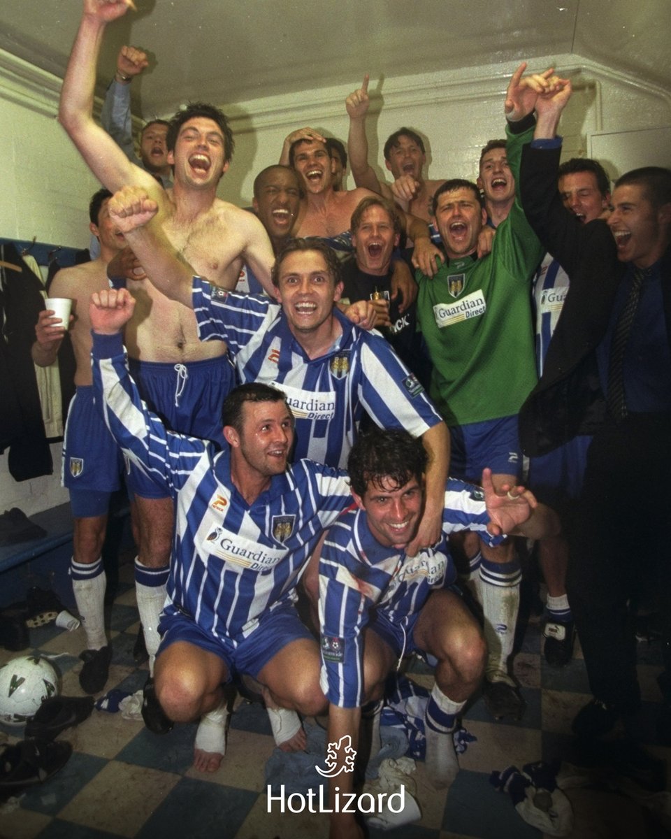 One we couldn’t leave in the archive…

Layer Road changing room scenes after that 3–1 win over Barnet — 27 years ago today.

The U’s, on their way to Wembley.

#ColU | #OnThisDay | #WeAreUnited