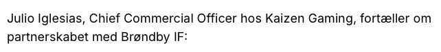 Så meget godt i det her. Tillykke til Brøndby - En klub ligesom alle andre.