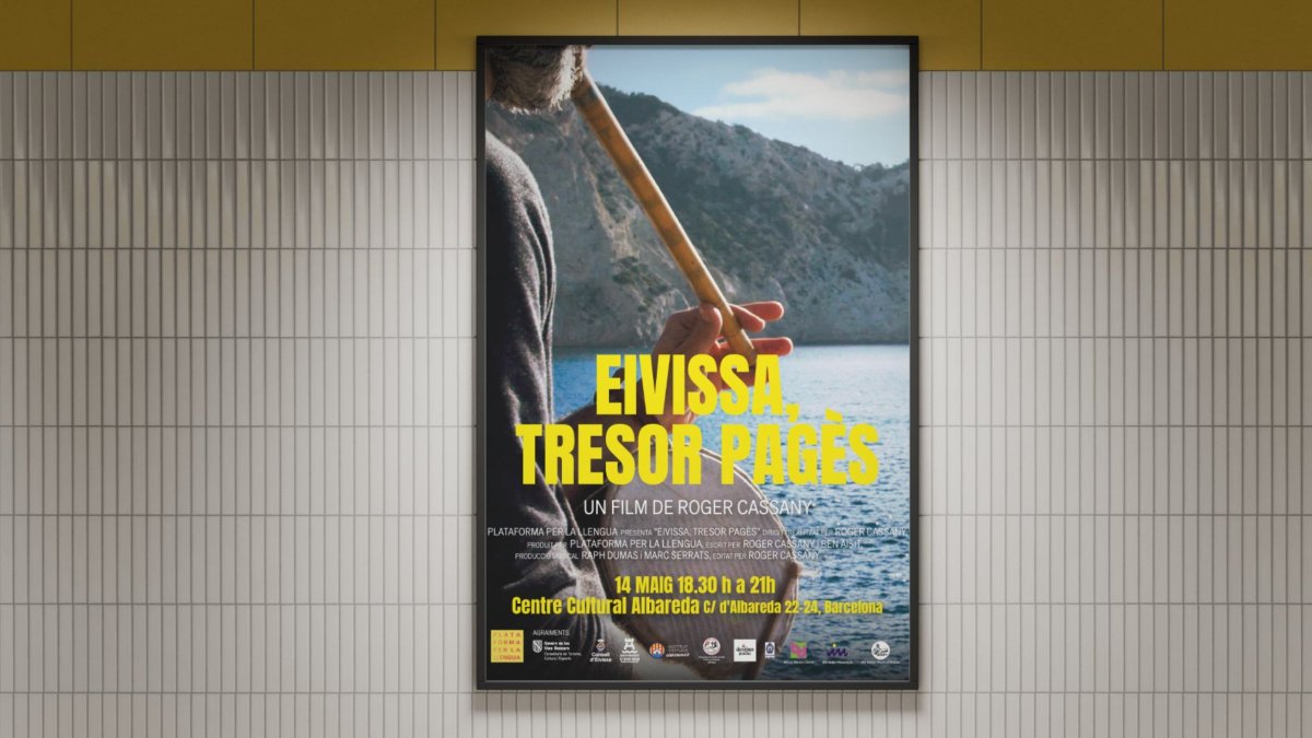 Presentam 'Eivissa, tresor pagès', el documentari sobre el català i el patrimoni musical eivissenc, a Barcelona. 🎞

I, després, conversa amb el director Roger Cassany i Carles Solà, de Plataforma per la Llengua.

🗓 Demà, al <a href="/ccalbareda/">Centre Cultural Albareda</a>. Més aquí: ajuntament.barcelona.cat/ccivics/albare…