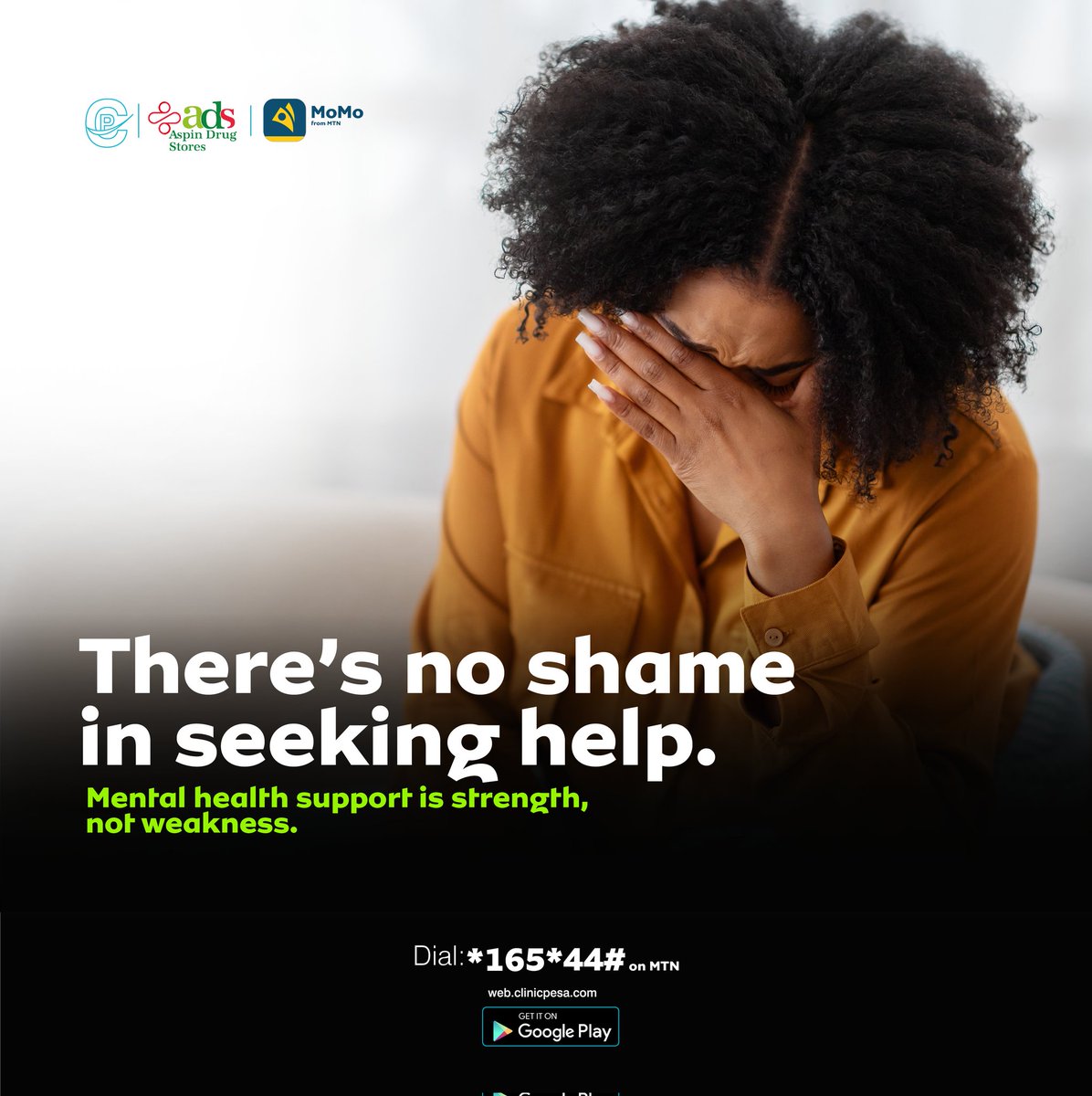 clinicPesa's tweet image. Strong people seek support. Silence is not strength. Speaking up is. There is power in asking for help. #SupportIsStrength #NormalizeTherapy #MentalWellness #itsokaytonotbeokay