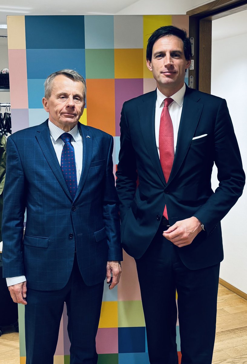Wopke Hoekstra (@wbhoekstra) on Twitter photo At #ECOFIN <a href="/EUCouncil/">EU Council</a> today. Started with a first meeting with🇪🇪Finance Minister Jürgen Ligi. We agree on the importance of taxation for competitiveness. We need to keep a level playing field. We also had a good discussion on Pillar 1 and 2, and on the Energy Taxation Directive. At #ECOFIN <a href="/EUCouncil/">EU Council</a> today. Started with a first meeting with🇪🇪Finance Minister Jürgen Ligi. We agree on the importance of taxation for competitiveness. We need to keep a level playing field. We also had a good discussion on Pillar 1 and 2, and on the Energy Taxation Directive.