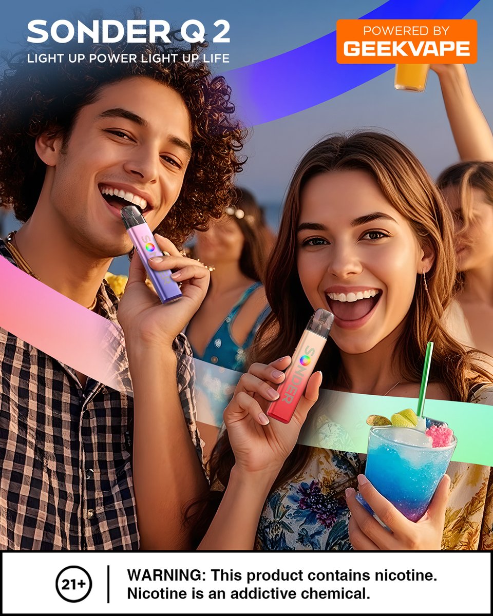 GeekvapeStore's tweet image. New drop just hit 🍇🍑
Fizzy Grape or Fizzy Peach — which team are you on? 💜🧡
Same smooth experience, now in ✨ fresh new fits.

🎒 Pocket-sized
🔋 Long-lasting
💨 Super smooth

Slide up and pick your fave ✌️

#SonderQ2 #NewColors #FreshDrop #WhichOneAreYou #FizzyVibes