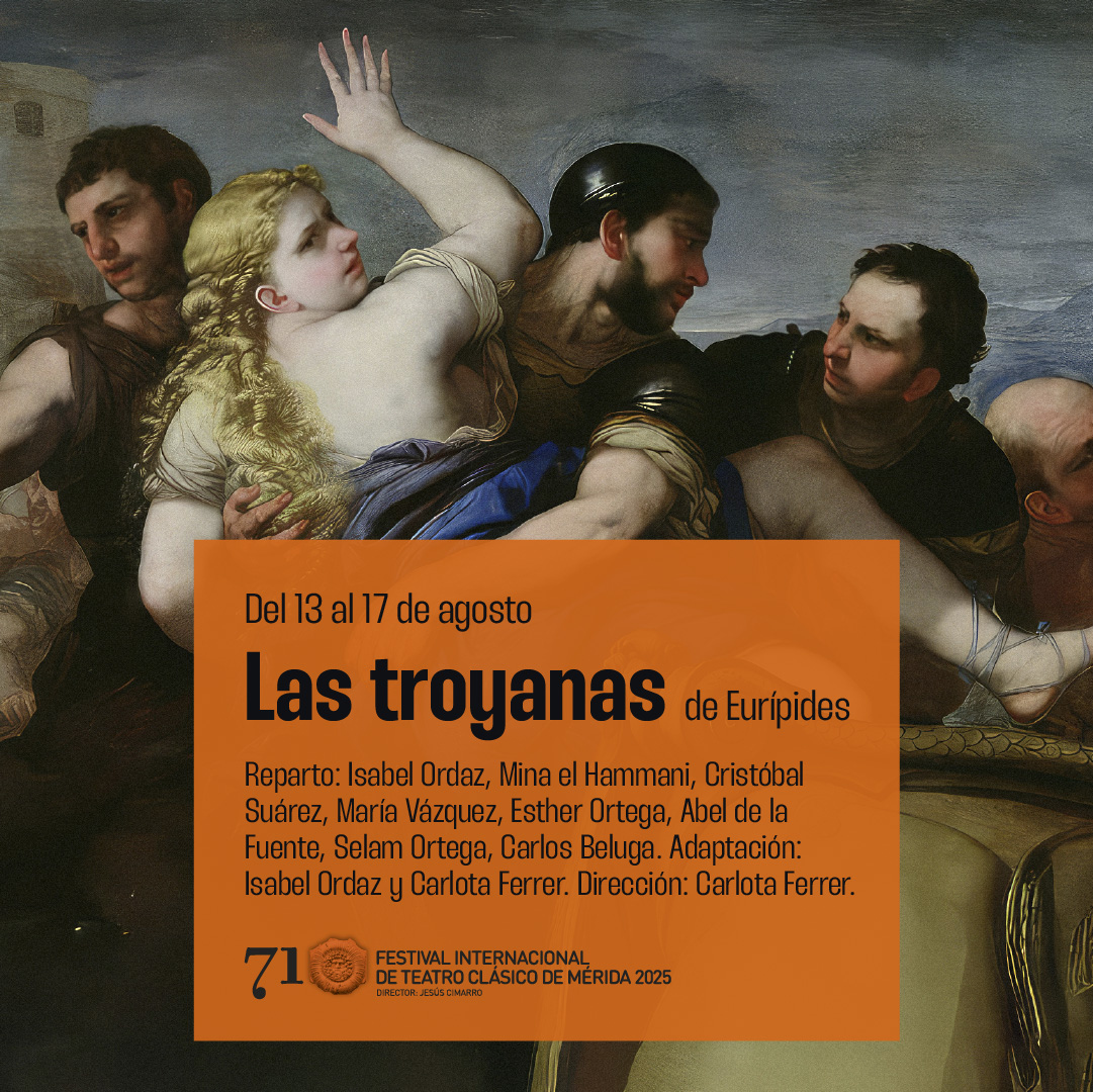 ✨Carlota Ferrer e Isabel Ordaz se unen para traernos esta adaptación única de 'Las #troyanas' de Eurípides.

📆 Del 13 al 17 de agosto
👉 Consigue tus #entradas con hasta un 30% de descuento (solo disponible hasta el 8 de junio).

🎫 festivaldemerida.es

#Merida71🧡
