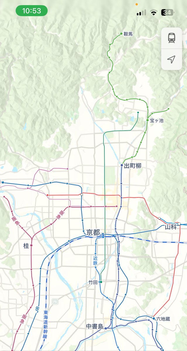Msamalam's tweet image. De-googlifying my life:
Look at how horrible Google maps’ transit layer is compared to Apple Maps.
+the useless tourist temples taking all the space