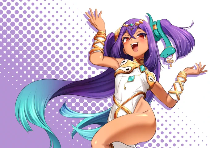 最近気になっているV(デビュー前)のナーナ・ナルガ様描きました #ナル画 