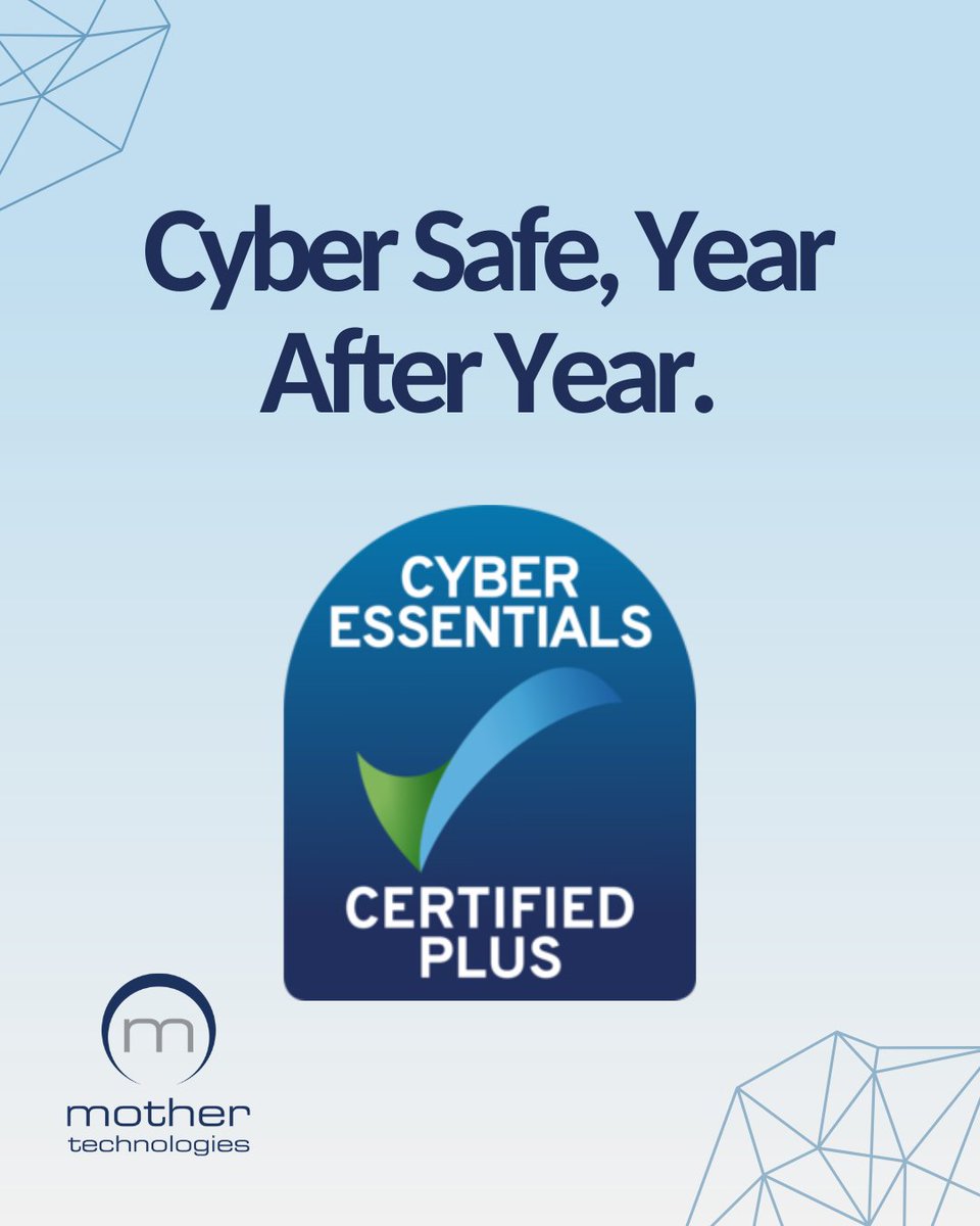 We continue to achieve our Cyber Essentials Plus certification year after year, proving our commitment to strong cybersecurity and data protection isn’t just a one time effort, it’s a key part of how we do business.

#CyberEssentialsPlus #CyberSecurity #MSP