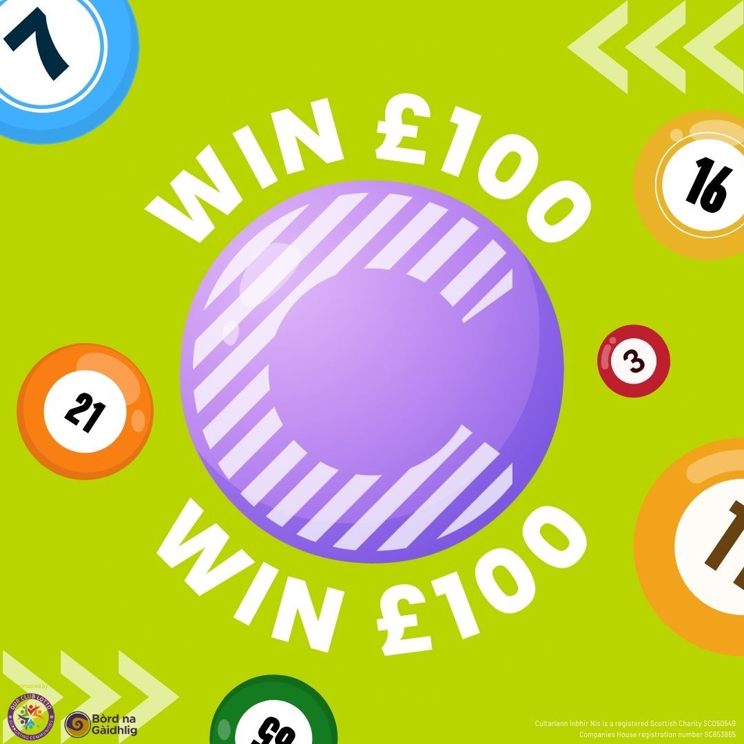 The Cultarlann Lotto draw takes place TOMORROW at 7pm!

👉 Enter now for a chance to win draw.ourclublotto.co.uk/cultarlann/

Tha Lotto Chultarlann a toirt àite A-MÀIREACH aig 7f!

👉 Cuir a-steach an dràsta airson cothrom buannachadh draw.ourclublotto.co.uk/cultarlann/