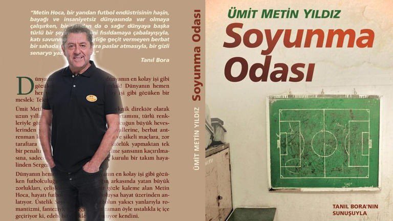 Şampiyon Eskişehirspor'un teknik direktörü sevgili Ümit Metin Yıldız kendi eseri olan SOYUNMA ODASI adlı kitabı derneğimizin MEHMET YAĞCI KÜTÜPHANESİ'ne armağan etti. Ümit Metin Yıldız hocamıza bu kıymetli armağanı için teşekkür ederiz.
<a href="/umyldz/">Ümit Metin Yıldız</a>