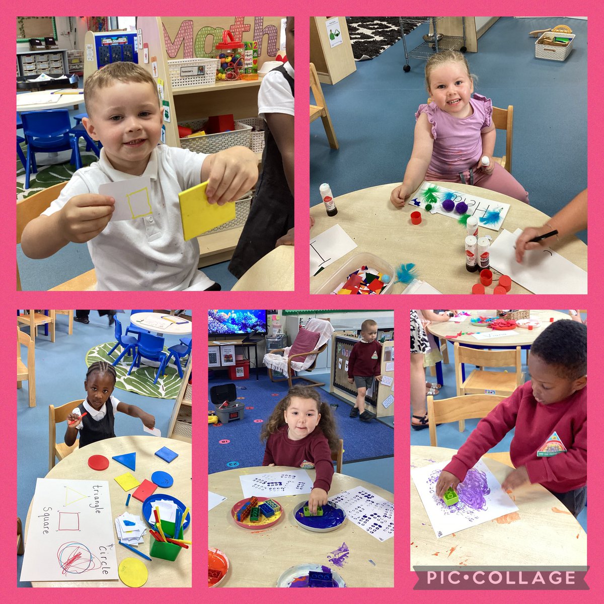This week we are looking at CREATIVE professions 🖼️ 

Yesterday we looked at artists and what they do. We incorporated our knowledge of shapes and drew some shapes, matching the 2D figures we had, decorated names and also used some duplo to paint 🎨 ✍️ 🤩 <a href="/MabLanePri/">Mab Lane Primary Sch</a> <a href="/MabLaneArt/">Art at Mab Lane Primary</a>