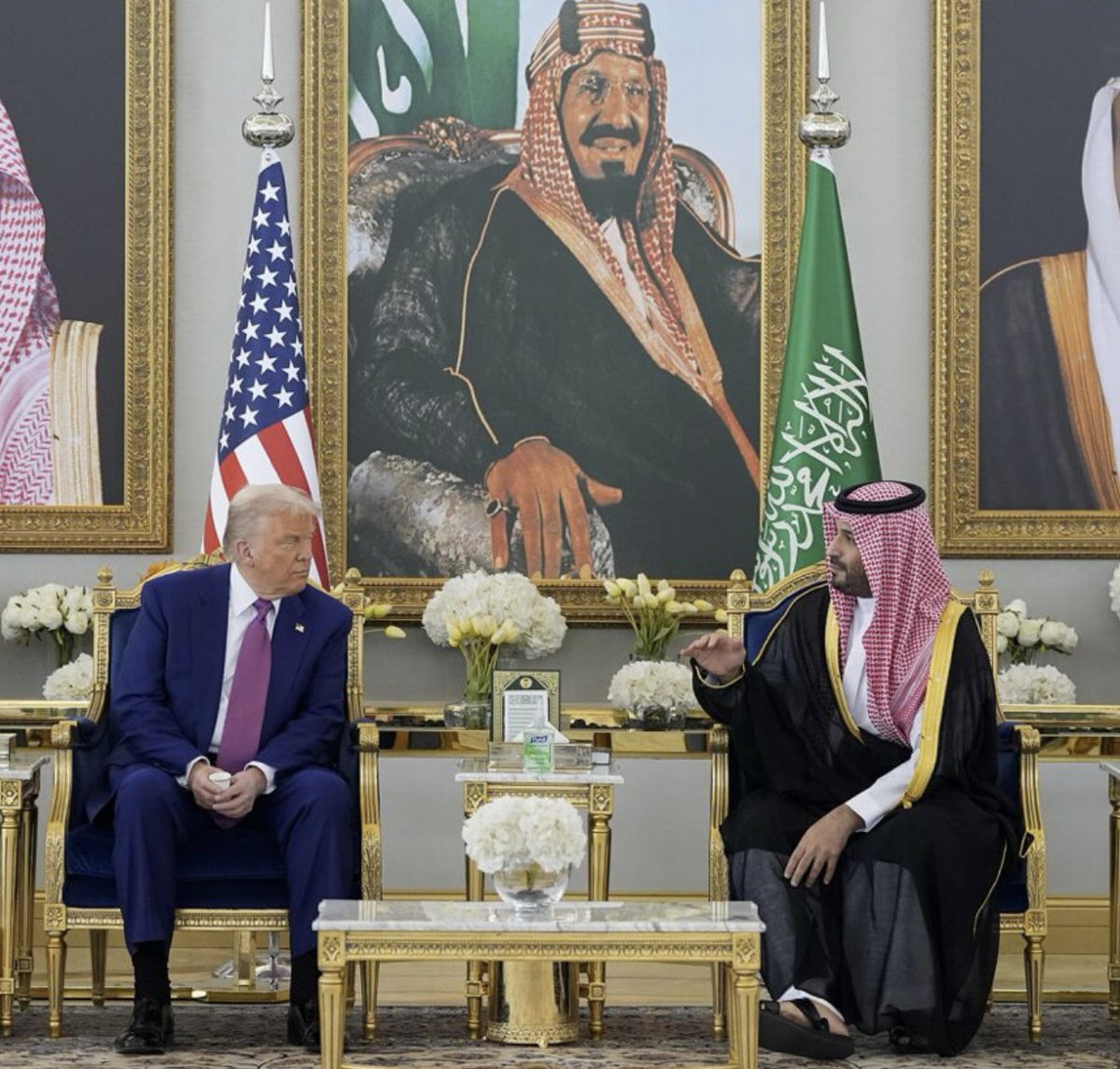 President Donald Trump with Saudi Crown Prince Mohammed bin Salman.