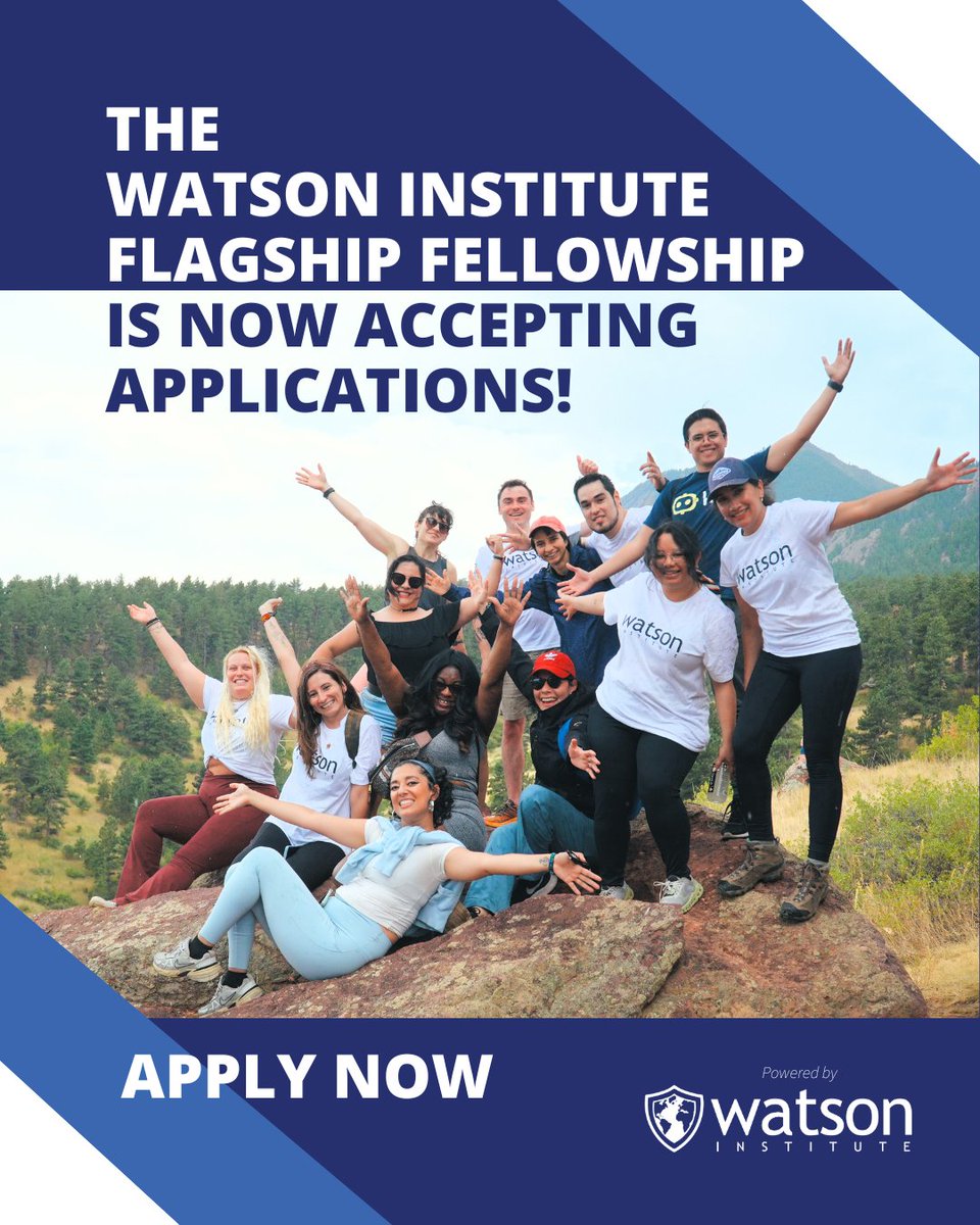 OPPORTUNITIES FOR YOUTH (@opportunitiesfy) on Twitter photo Apply to the fully-funded 16-week Flagship Fellowship by <a href="/WatsonInstitute/">Watson Institute</a>!
๐๏ธ Apply by June 22: wp.me/p23f03-eu6
๐ด Info Session: youtube.com/live/mlThnilX_โฆ
#Entrepreneurship #SocialImpact #Startups #Changemakers #YouthOpportunities #WatsonInstitute Apply to the fully-funded 16-week Flagship Fellowship by <a href="/WatsonInstitute/">Watson Institute</a>!
๐๏ธ Apply by June 22: wp.me/p23f03-eu6
๐ด Info Session: youtube.com/live/mlThnilX_โฆ
#Entrepreneurship #SocialImpact #Startups #Changemakers #YouthOpportunities #WatsonInstitute