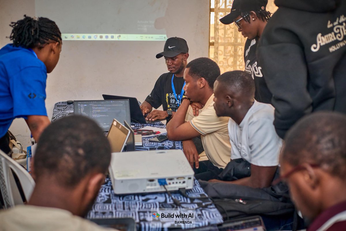 GDG Bamenda (@gdgbamenda) on Twitter photo Inspiring Day at #BuildwithAI 2025! Huge thanks to <a href="/Google/">Google</a>, <a href="/afkanerd/">afkanerd</a> & <a href="/premierdev_org/">PremierDev</a> for empowering AI innovation! 
Great sessions from expert facilitators & enthusiastic participants. 
More updates coming up 
 #BuildwithAI
#BuildwithAIGDGBamenda
#BuildwithAI2025
#GDGBamenda Inspiring Day at #BuildwithAI 2025! Huge thanks to <a href="/Google/">Google</a>, <a href="/afkanerd/">afkanerd</a> & <a href="/premierdev_org/">PremierDev</a> for empowering AI innovation! 
Great sessions from expert facilitators & enthusiastic participants. 
More updates coming up 
 #BuildwithAI
#BuildwithAIGDGBamenda
#BuildwithAI2025
#GDGBamenda