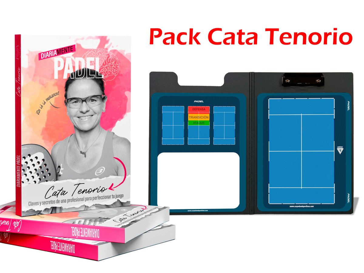 🎯 Pack para entrenadores: Libro Diariamente Pádel (Cata Tenorio) + Pizarra Técnica Magnética: planetapadel.com/2025/05/pack-p… // #carpetasdeportivas #pádel #catatenorio #enseñanzapadel #padelprofesional #carpetaspadel #tacticapadel