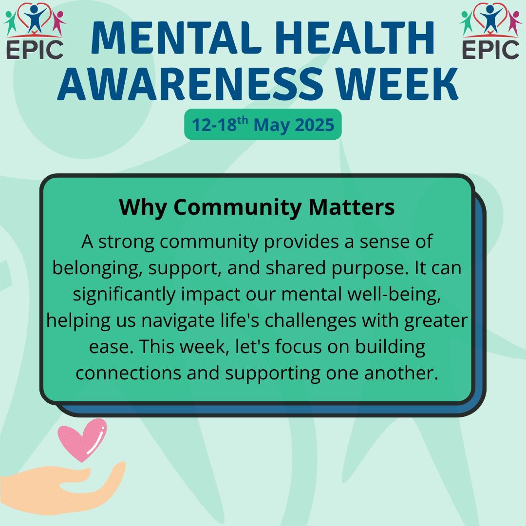 Join the conversation for Mental Health Awareness Week! Let's break the stigma, share our stories, and support one another. Remember, you're not alone, and reaching out is a sign of strength. #MentalHealthMatters #SupportEachOther