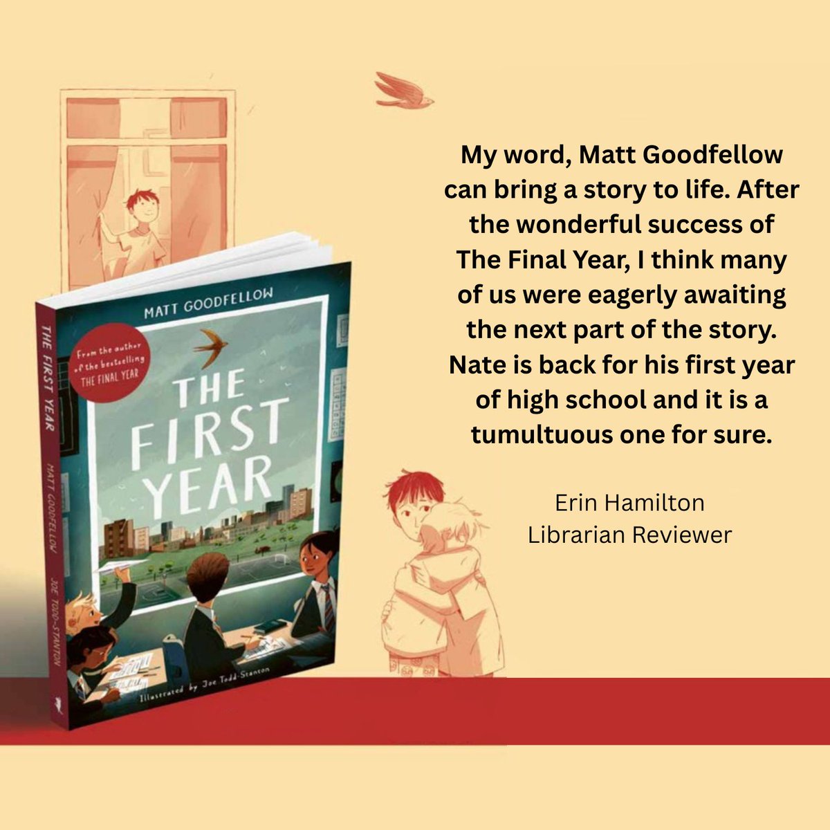 LoveReading4Schools (@lr4schools) on Twitter photo Our Librarian Reviewers are loving the Matt Goodfellow's The First Year. <a href="/EarlyTrain/">Matt Goodfellow</a>
"A book that exceeds expectations." Rachel Hodgson
Read some more snippets below or head to our site to read the full reviews:
lovereading4kids.co.uk/reviews/24409/…
<a href="/OtterBarryBooks/">Otter-Barry Books</a> Our Librarian Reviewers are loving the Matt Goodfellow's The First Year. <a href="/EarlyTrain/">Matt Goodfellow</a>
"A book that exceeds expectations." Rachel Hodgson
Read some more snippets below or head to our site to read the full reviews:
lovereading4kids.co.uk/reviews/24409/…
<a href="/OtterBarryBooks/">Otter-Barry Books</a>