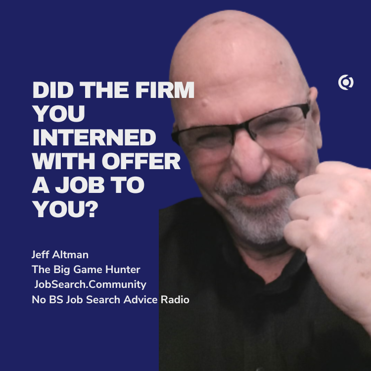 TheBigGameHuntr's tweet image. Did the Firm You Interned With Offer a Job to You?youtu.be/FZdAAW5BNqM #toughinterviewquestions #wereyouofferedajobaftergraduation #difficultinterviewquestions #asktheexpert #asktheexpert #askthebiggamehunter #jobsearchtv #thebiggamehunter