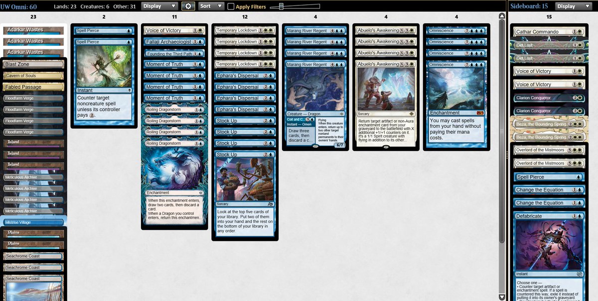 Updated a couple of my sideboard guides for RC Hartford:

Izzet Prowess- flexslot.gg/sideboards/7962
UW Omni- flexslot.gg/sideboards/8158

Gonna be an Omni gamer at Hartford, but I can't wait to get back to making Modern SB Guides again soon😍