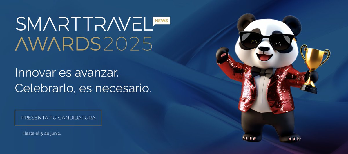 Vuelven los Smart Travel News Awards!! Sí, los entregamos en Navidad, lo sabemos, pero puedes presentarte ya y tienes hasta el 5 de junio. Toda la información, aquí: smarttravel.news/awards/
