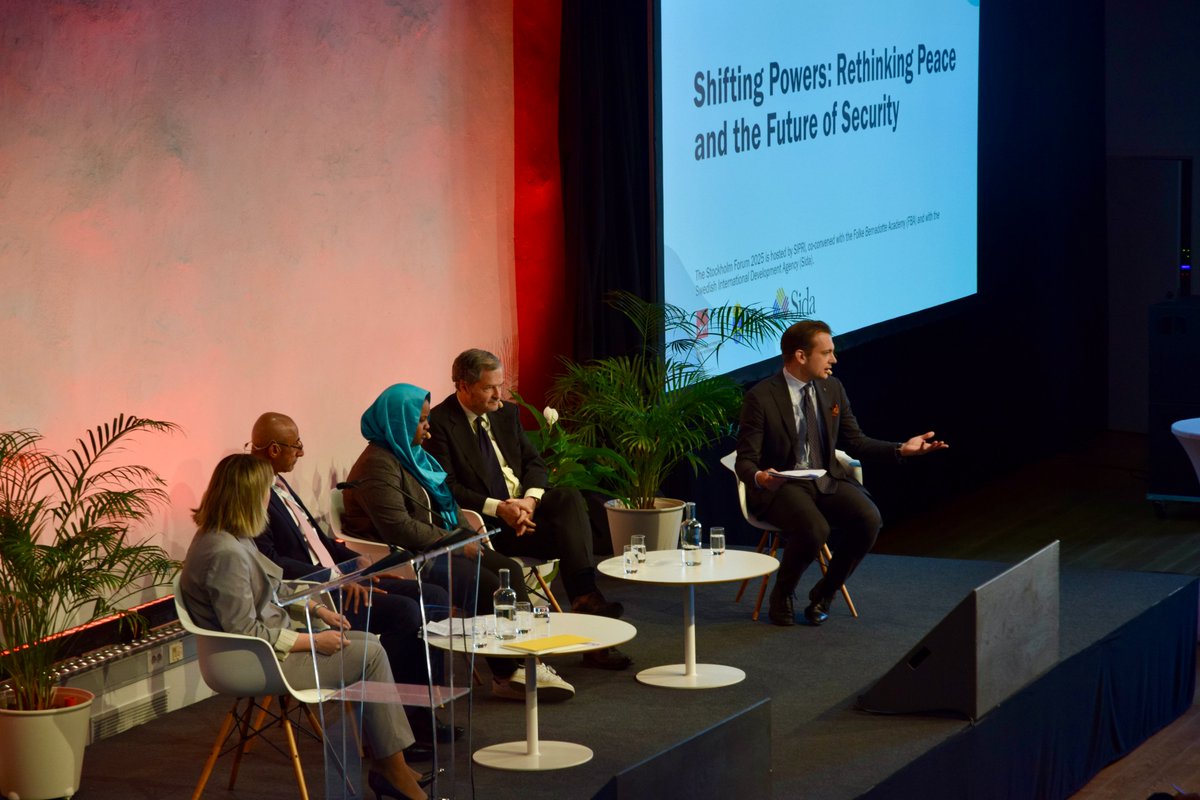 Missed the Opening Panel at the 2025 #SthlmForum? Tune in to hear insights from leading voices on the future of peace and conflict in a rapidly changing world. 📺 Watch the recording now: youtu.be/Ox6aPZbutso

🎙️Stefan Löfven, Chair of the <a href="/SIPRIorg/">SIPRI</a>
Governing Board; Per Olsson