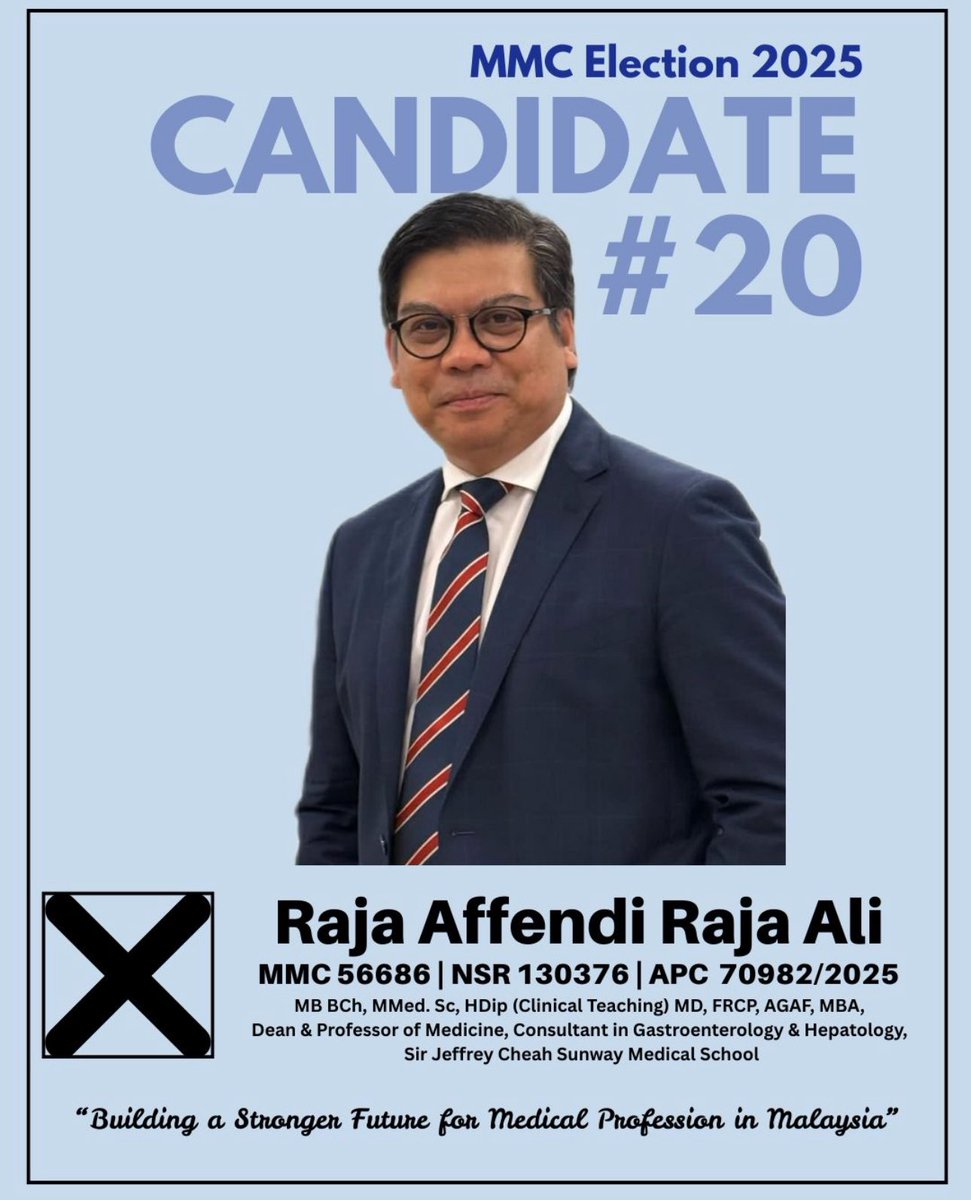 Raja Affendi MB BCh, MMed.Sc,MD, FRCP, AGAF, MBA tweet media