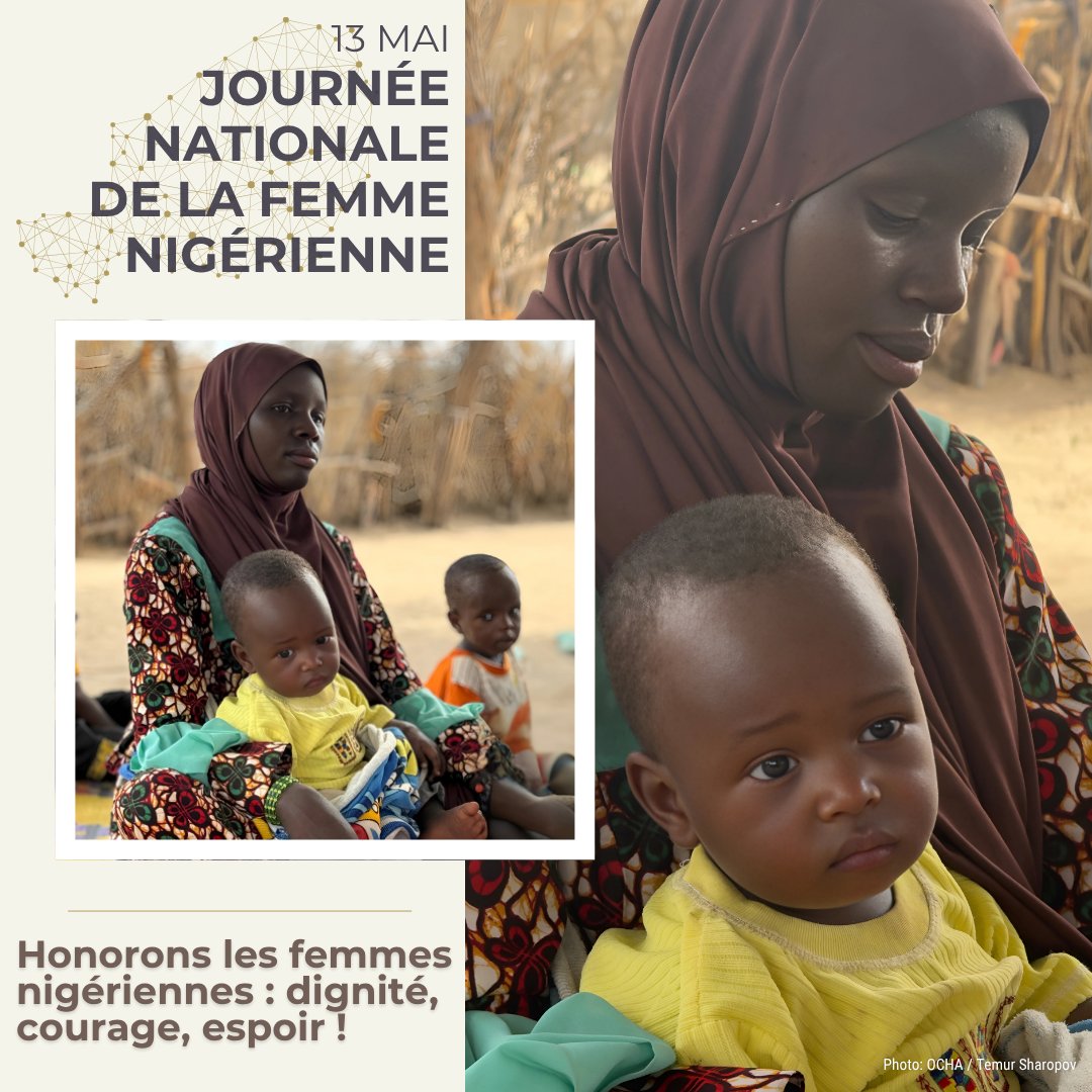 💫 D’hier à aujourd’hui, les femmes nigériennes façonnent l’histoire. Elles soignent, enseignent, entreprennent, dirigent. 

En première ligne des crises, elles inspirent un avenir plus juste. Fiers de nos mères, sœurs et filles.

#FemmesNigériennes #13Mai #LeadershipFéminin