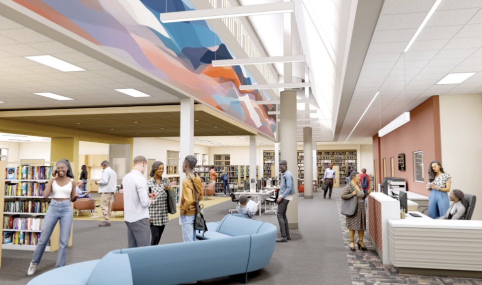 GValentinTV's tweet photo. @sjcplib  is turning a page in its next chapter as it’ll be temporarily closed for renovations! 📚

Tune into @ABC57News from 5-9 AM as I’ll have a closer look at what upgrades are coming and how you can get your hands on some of the library’s old furniture! https://t.co/26lH1tGXd2