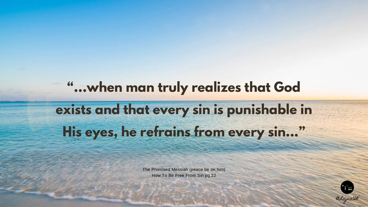 True realisation of God’s existence safeguards a person against sin.
