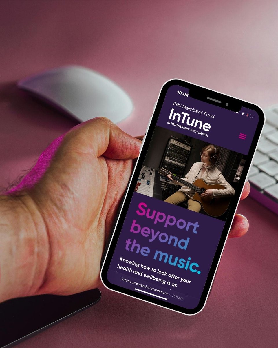 PRS Members' Fund (@prsfund) on Twitter photo Introducing InTune — your new backstage pass to better health.
Developed by PRS Members’ Fund in partnership with @bapam_uk, InTune is a personalised digital wellbeing tool made just for <a href="/PRSforMusic/">PRS for Music</a> members.
(1/3) Introducing InTune — your new backstage pass to better health.
Developed by PRS Members’ Fund in partnership with @bapam_uk, InTune is a personalised digital wellbeing tool made just for <a href="/PRSforMusic/">PRS for Music</a> members.
(1/3)