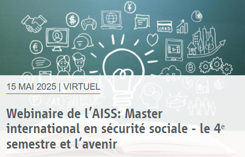 ISSA-Social Security (@issacomm) on Twitter photo Ce webinaire le 15 mai sera l’occasion de faire le point sur l’Executive #Master en #sécuritésociale internationale de l'AISS avec <a href="/ScPoBx/">Sciences Po Bordeaux</a> et <a href="/institut_forhom/">Egis Forhom</a>, et d' en savoir plus sur les modalités d’inscription pour les promotions à venir
#ISSAwebinar
issa.int/events/webinar… Ce webinaire le 15 mai sera l’occasion de faire le point sur l’Executive #Master en #sécuritésociale internationale de l'AISS avec <a href="/ScPoBx/">Sciences Po Bordeaux</a> et <a href="/institut_forhom/">Egis Forhom</a>, et d' en savoir plus sur les modalités d’inscription pour les promotions à venir
#ISSAwebinar
issa.int/events/webinar…