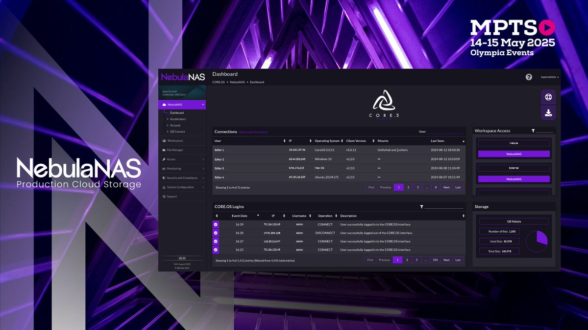 GB_Labs's tweet image. @mediaprodshow starts tomorrow!

We&apos;re excited to be back!

To book a meeting with one of the team use this link: bit.ly/3XVxNOF 

Discover more//bit.ly/4kevjU7

#intelligentstorage #mpts2025 #media #production #cloudstorage #postproduction