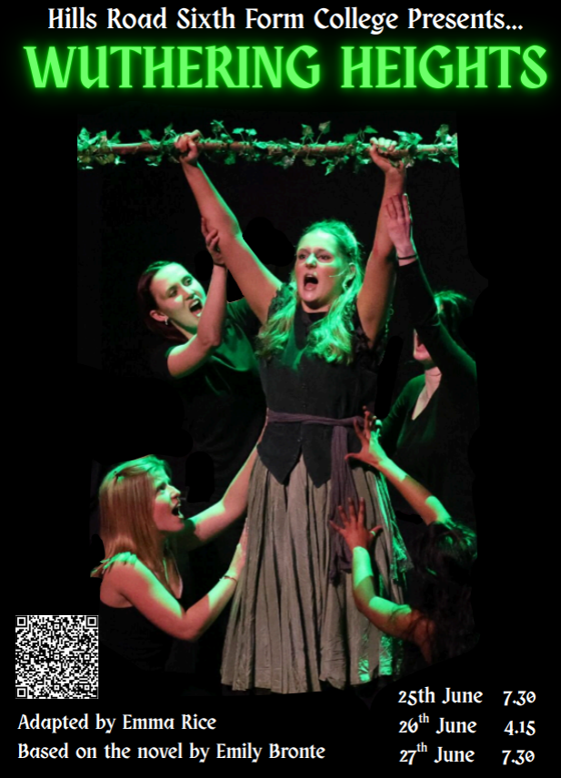Wuthering Heights
Join our Year 12 ensemble with musical direction by Zach Chung at The Robinson Theatre in June. Performances: Wednesday 25th June 7.30pm, Thursday 26th June 4.15pm and Friday 27th June 7.30pm.
Tickets available: ticketsource.co.uk/whats-on/cambr…