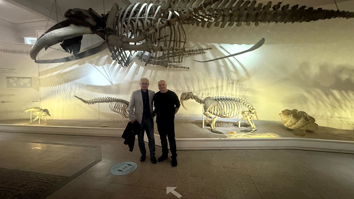 Pensoft's tweet photo. 👋 Greeting from Bucharest!

🇷🇴 Our CEO &amp; founder @LyuboPenev visited the Romanian Academy of Sciences &amp; met its vice president: Dumitru Morariu.

📸 He also stopped at the Grigore Antipa National Museum @MuzeulAntipa to catch up with Luis Popa: Editor-in-Chief of @AntipaJournal. https://t.co/b2HglvdFdG