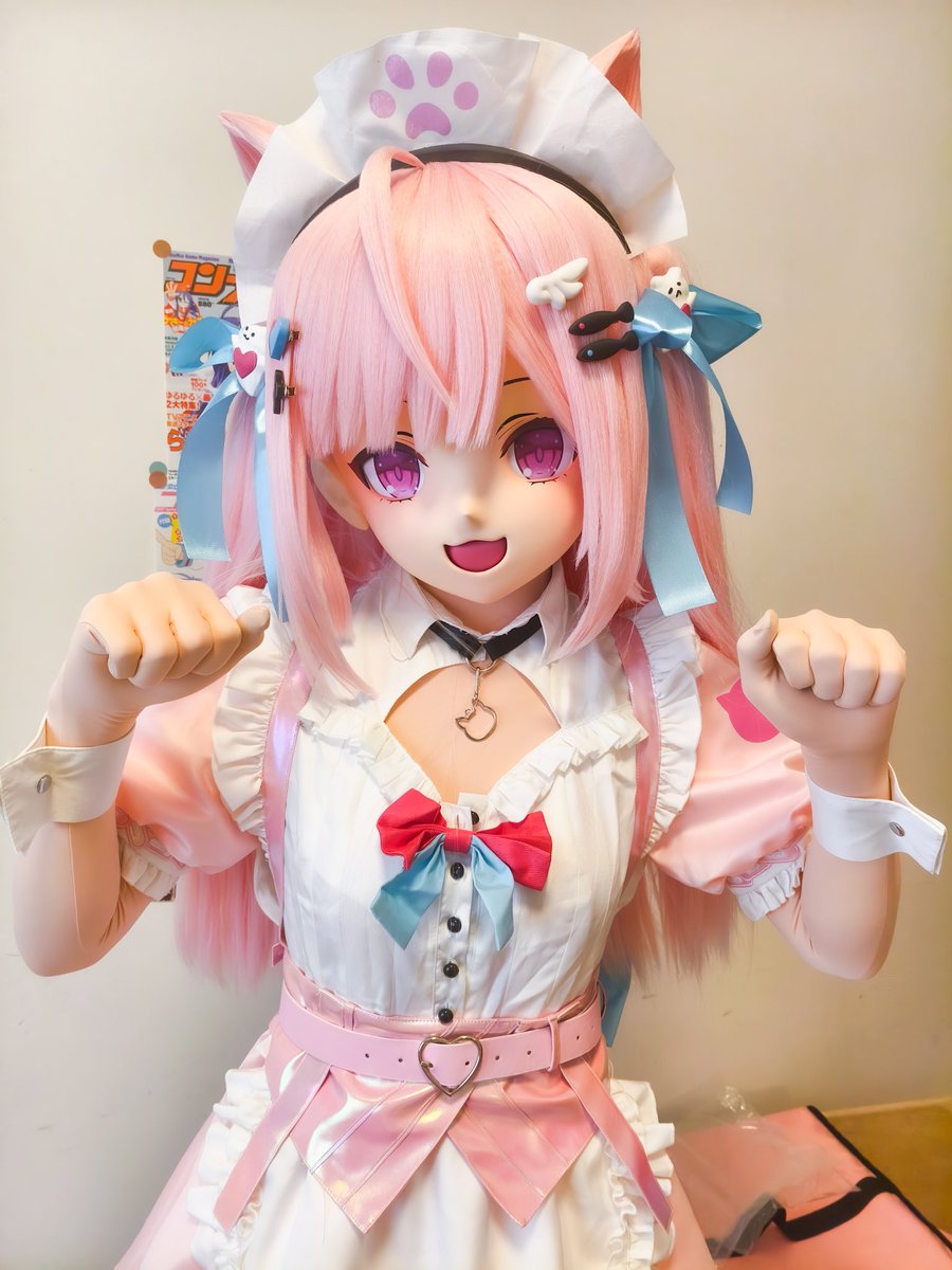 不理我就会喵喵叫！！！🎀🐾
📷：N/A
🎭：<a href="/haagaau_GF/">Kigurumi虾饺工房</a> 
#結城さくな #きぐるみ
#kigurumi #さくなあーと
#虾饺工房创作计划